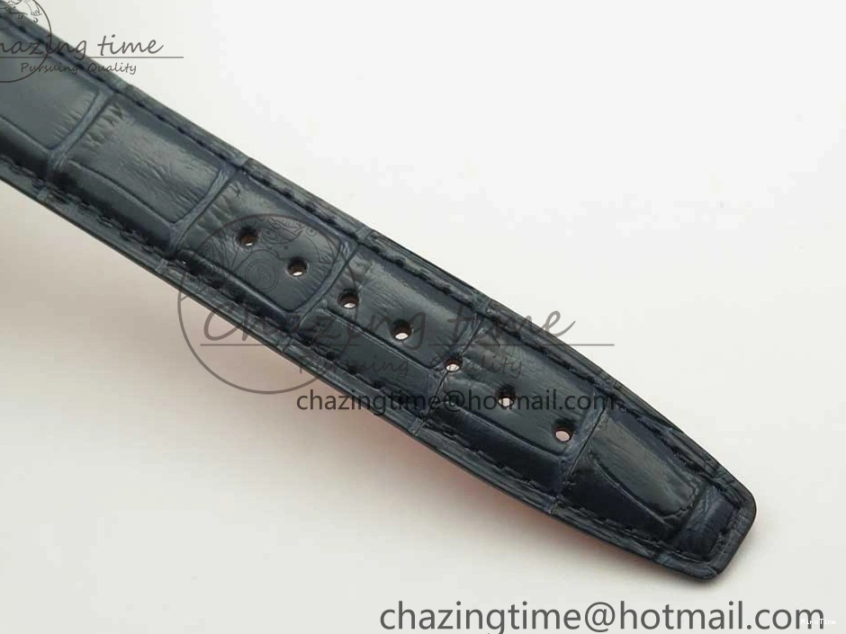 MIROTIME 0103 Portofino Automatic SS FKF 1:1 Best Edition Blue Dial on Blue Leather Strap A Cozy 7133